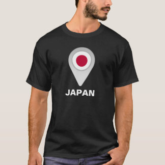 Japan Locatie Vlag T-shirt