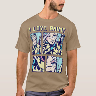 Japan Manga Anime Animation I Love Anime T-shirt