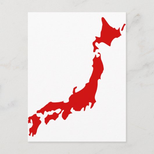 Japan Map Briefkaart (Voorkant)