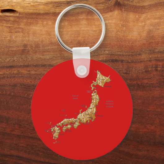 Japan Map Sleutelhanger (Voorkant)