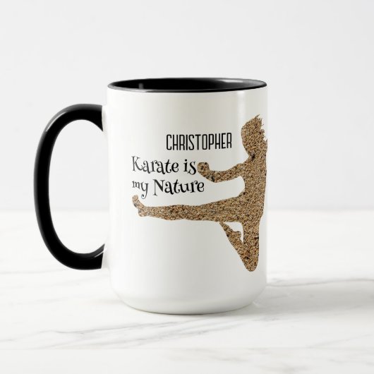 Japan Martial Arts Personalized Karate Silhouette Mok (Links)