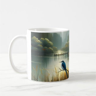 Japan Meer Vogel 1 - Canvas Koffiemok