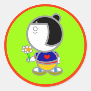 JAPAN MEISJE STICKER