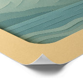 JAPAN | Mount Fuji | papiersnijden Poster (Hoek)