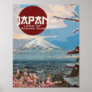 Japan Mt. Fuji Travel Poster