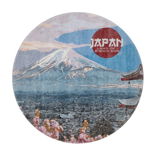 Japan Mt. Fuji Travel Snijplank (Voorkant)
