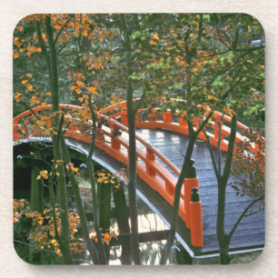 Japan, Nara Pref., Nara. De Koninklijke Brug gloei Onderzetter