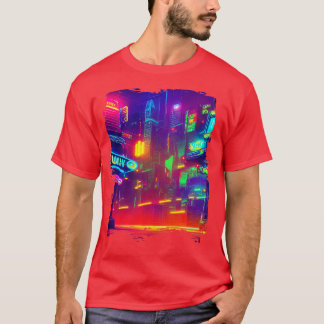 Japan Neon City Lights T-shirt