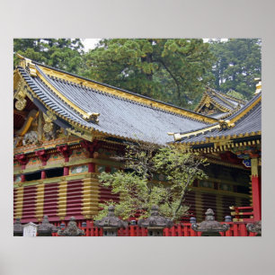 Japan, Nikko. Toshogu-heiligdom en mausoleum in 2 Poster
