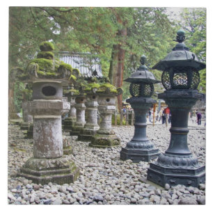 Japan, Nikko. Toshogu-heiligdom en mausoleum in Tegeltje