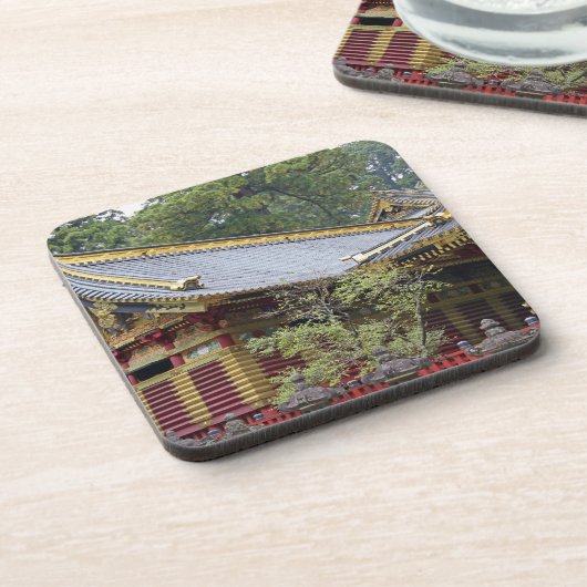 Japan, Nikko. Toshogu Shrine en mausoleum in 2 Onderzetter (Linkerzijde)