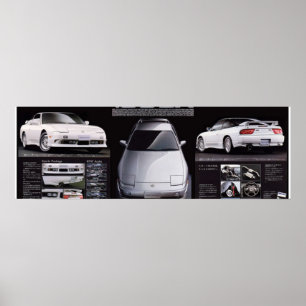 JAPAN NISSAN 180SX TYPEX CATALOG BROCHURE GROTE VE POSTER