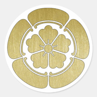 JAPAN NobunagaOda mokkomon Syougun Cool Ronde Sticker