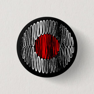 Japan op zwarte Button