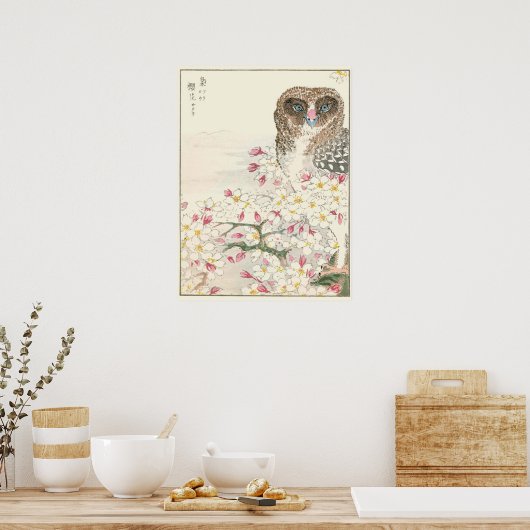 Japan Owl  print (Keuken)