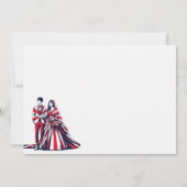 Japan paar bruiloft uitnodiging (Achterkant)
