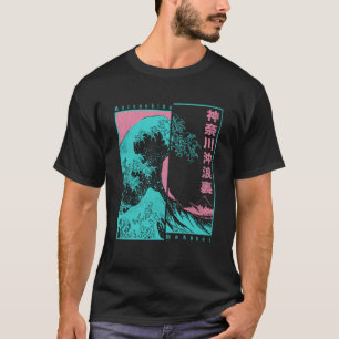Japan Pop Esthetische Hokusai Great Wave Off Kanag T-shirt