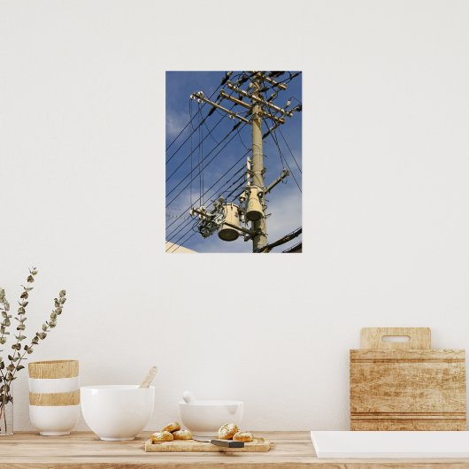 JAPAN POWER UTILITY POLE POSTER (Keuken)
