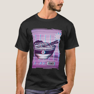 Japan Ramen vaporwave esthetische kunst T-shirt