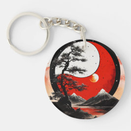 Japan Red Sun Sleutelhanger
