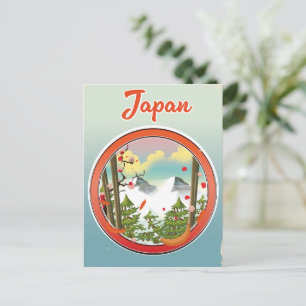 Japan reislogo uitnodiging briefkaart
