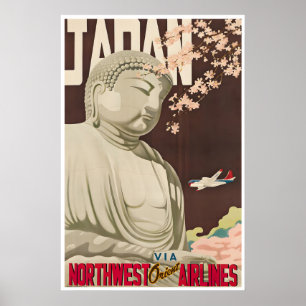 Japan Reisposter Japanse Kunst Boeddha PrintA Poster