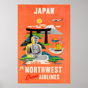 Japan Reisposter Japanse Kunst Northwest Orient Poster