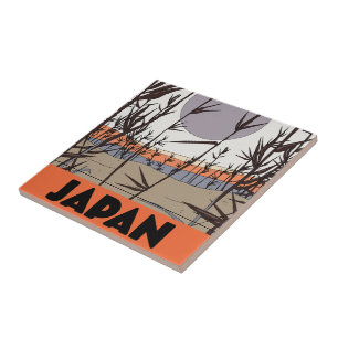 Japan reisposter tegeltje