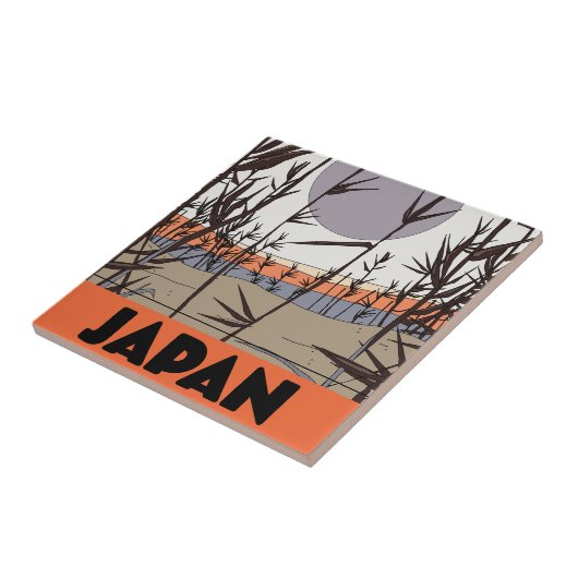 Japan reisposter tegeltje (Zijkant)