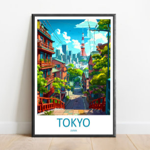 Japan Reisprint Muurkunst Japan Wanddecoratie Thui Poster