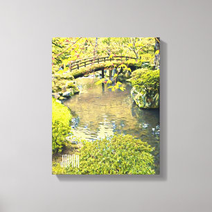 Japan reist traditionele Japanse tuin Canvas Afdruk