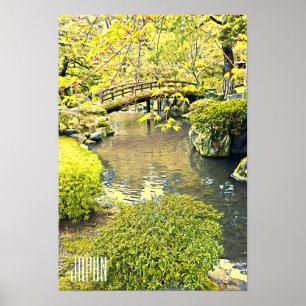 Japan reist traditionele Japanse tuin Poster