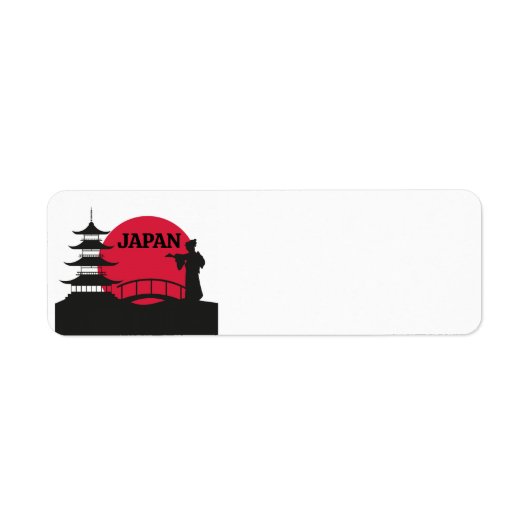 Japan Return Address Label (Voorkant)