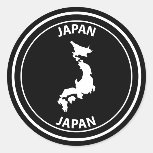 Japan Ronde Sticker (Voorkant)