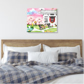Japan Scene Canvas Afdruk (Insitu (Slaapkamer))
