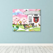Japan Scene Canvas Afdruk (Insitu (Houten vloer))