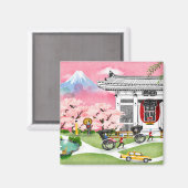 Japan Scene Magneet (Voorkant / Achterkant)