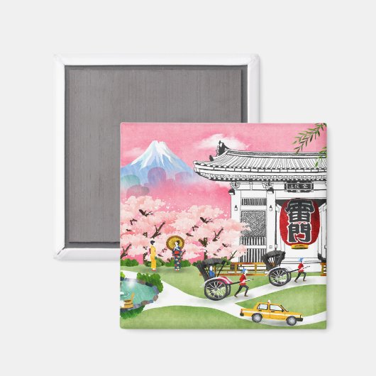 Japan Scene Magneet (Voorkant / Achterkant)