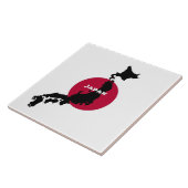Japan Silhouet Tegeltje (Zijkant)