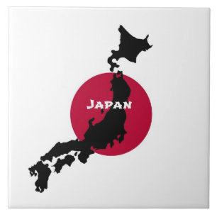 Japan Silhouette Tegeltje