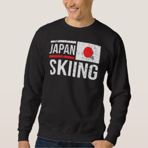 Japan Skiën Vlag Race Sneeuw Berg Winter Trui
