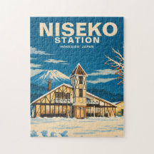Japan Sneeuw Cultuur Niseko Station ニセコ駅