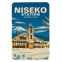 Japan Sneeuwcultuur Niseko Station ニセコ駅