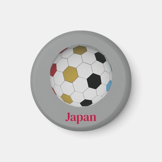 Japan Soccer Magneet (Voorkant)