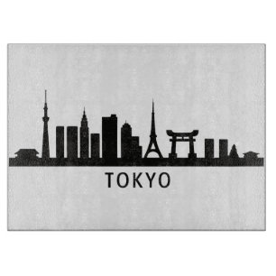 Japan Stadsgezicht Reizen Tokio Silhouet van de Snijplank