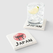 Japan Stenen Onderzetter (Zijkant)