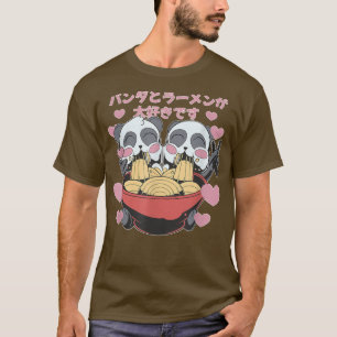 Japan Style Kawaii Ramen Panda T-shirt