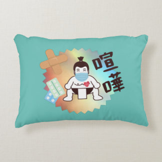 Japan Sumo Tokio - FIGHTO!!! Blijf veilig. Munt Accent Kussen