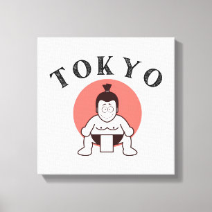 Japan Sumo Tokyo - Zoon van de zon Canvas Afdruk