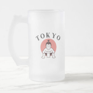 Japan Sumo Tokyo - Zoon van de zon Matglas Bierpul